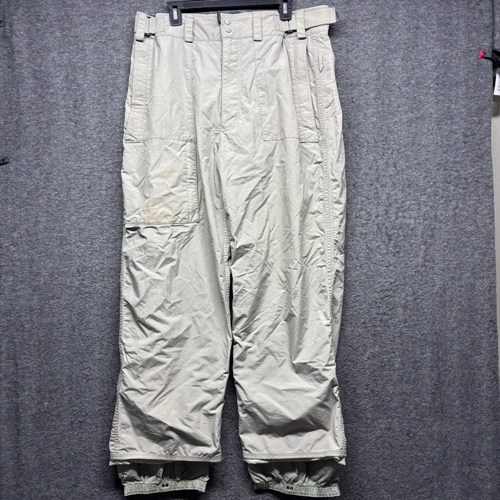 Burton Tactic Mens Snowboard Pants XL Tan Beige Cargo Winter Ski Outdoor